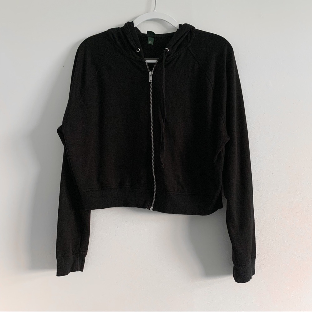 3 for $18 ‼️ | WILDFABLE Black Zip-up Hoodie